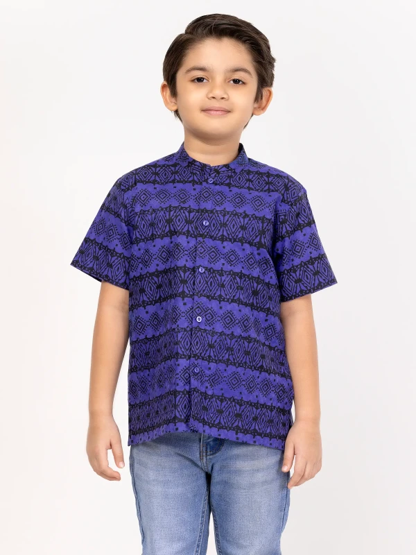 Purple Printed Cotton Fatua